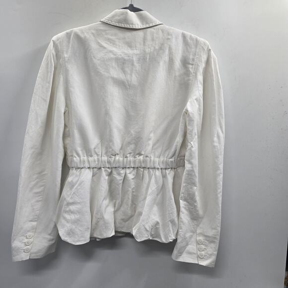 Ulla Johnson Blazer Womens Small White Linen Silk Jacket - Picture 6 of 11